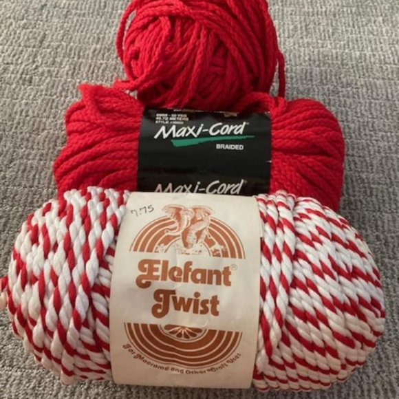 Maxi cord twisted Herculon/Elefant Twist - 3 packs - Red - Picture 1 of 3